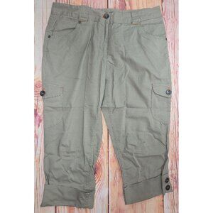 Nike Golf Mens Cargo Capri Pants Medium Dri-Fit Sport Checkered